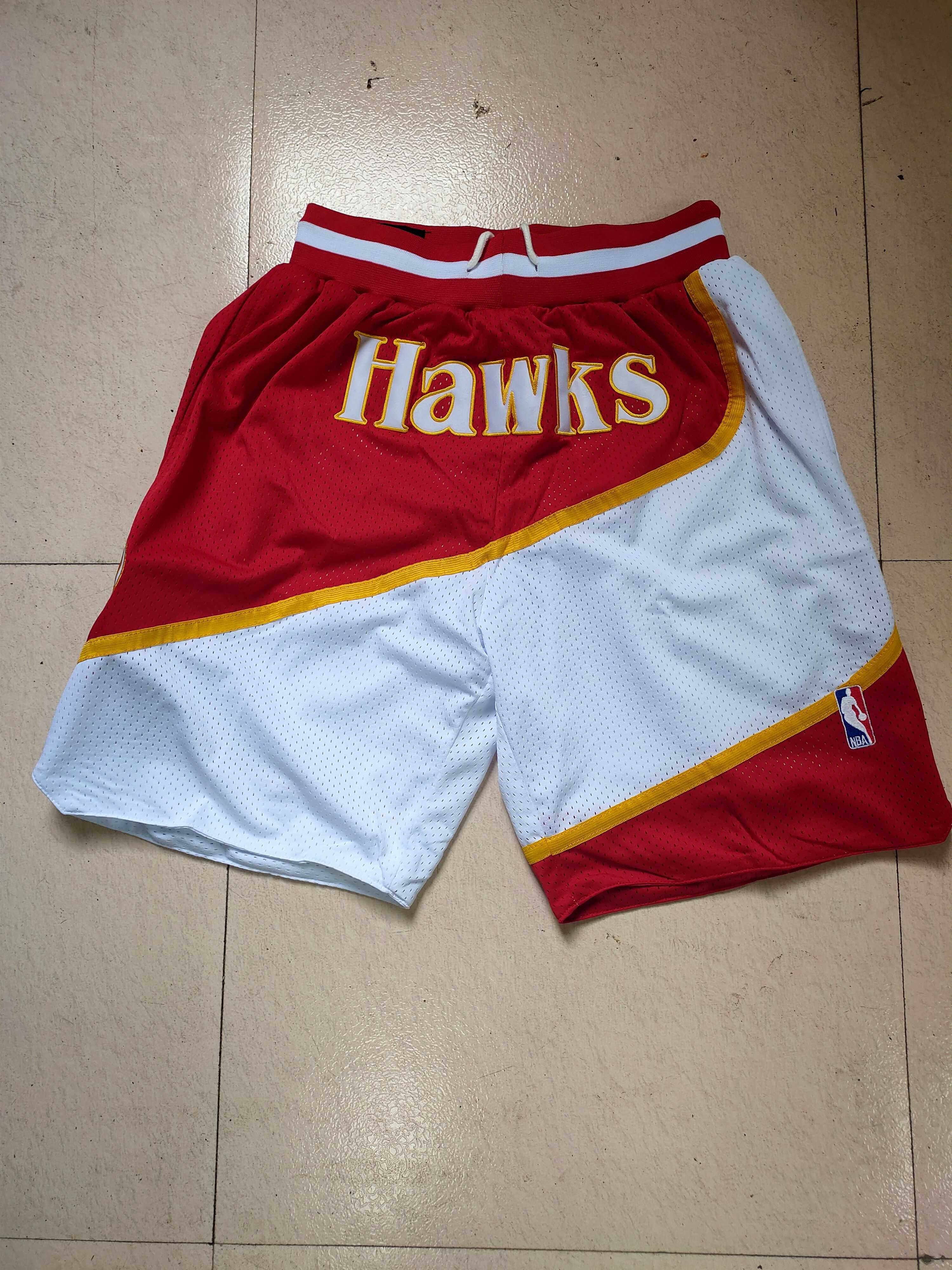Men NBA 2021 Atlanta Hawks Red Shorts